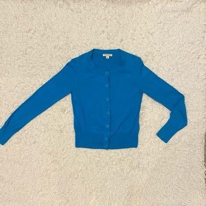Banana Republic Royal Blue Long Sleeve Cardigan Size Medium